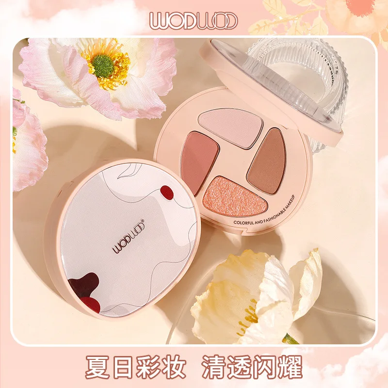 WODWOD Eyeshadow Palette Pearlescent Matte Sequins Earth Color Summer Atmosphere Four-Color Eyeshadow Palette
WODWOD Eyeshadow Palette Pearlescent Matte Sequins Earth Color Summer Atmosphere Four-Color Eyeshadow Palette