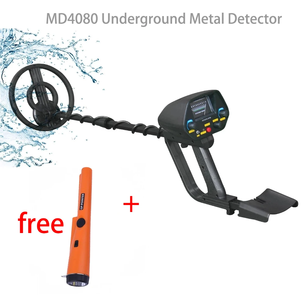 

MD-4080 High Sensitivity Underground Metal Detector Professional Underwater Search Gold Digger Searching Treasure Hunter Finder