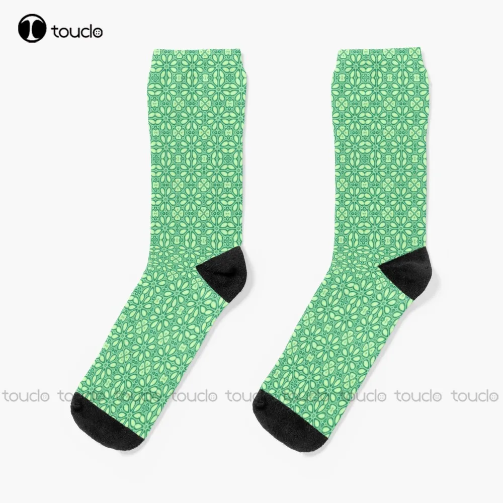 Green Vintage Geometric Abstract Flower Tile Pattern Socks Vintage Flower Pattern Funny Art Streetwear Colorful Cartoon Socks
Green Vintage Geometric Abstract Flower Tile Pattern Socks Vintage Flower Pattern Funny Art Streetwear Colorful Cartoon Socks