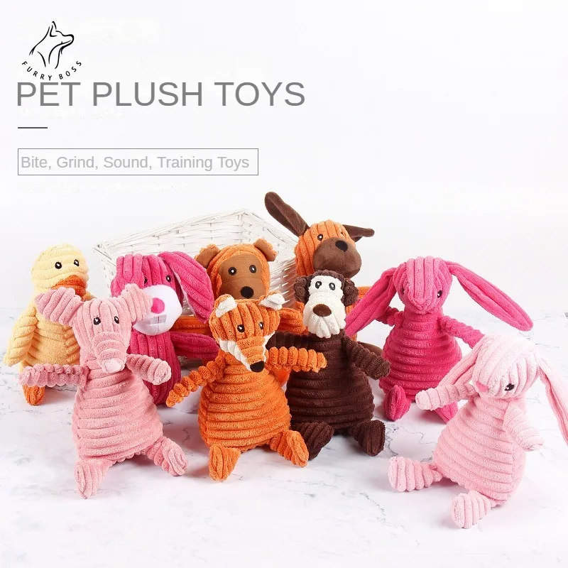 Pet Dog Molar Squeak Toys Vent Training Corduroy Monkey Pig Voice Plush Toy Dog Tooth Cleaning Supplie Dog Toys for Large Dogs
Pet Dog Molar Squeak Toys Vent Training Corduroy Monkey Pig Voice Plush Toy Dog Tooth Cleaning Supplie Dog Toys for Large Dogs