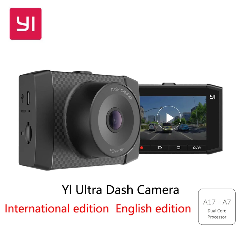 

YI Smart Dash Cam For Car 2.7 Screen Full HD 1080P Chinese version for Yl Ultra Dash Camera ADAS English edition