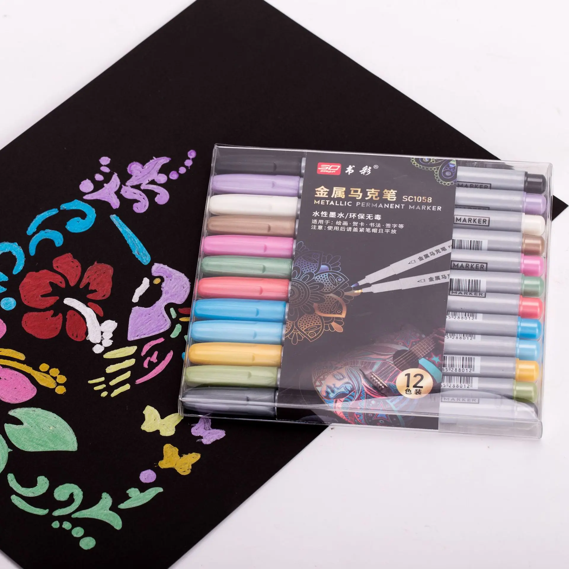 12Colors set Metalli Paint marker Pen Art Marker pen mark write Stationery Student Office school supplies Calligraphy pe
12Colors set Metalli Paint marker Pen Art Marker pen mark write Stationery Student Office school supplies Calligraphy pe