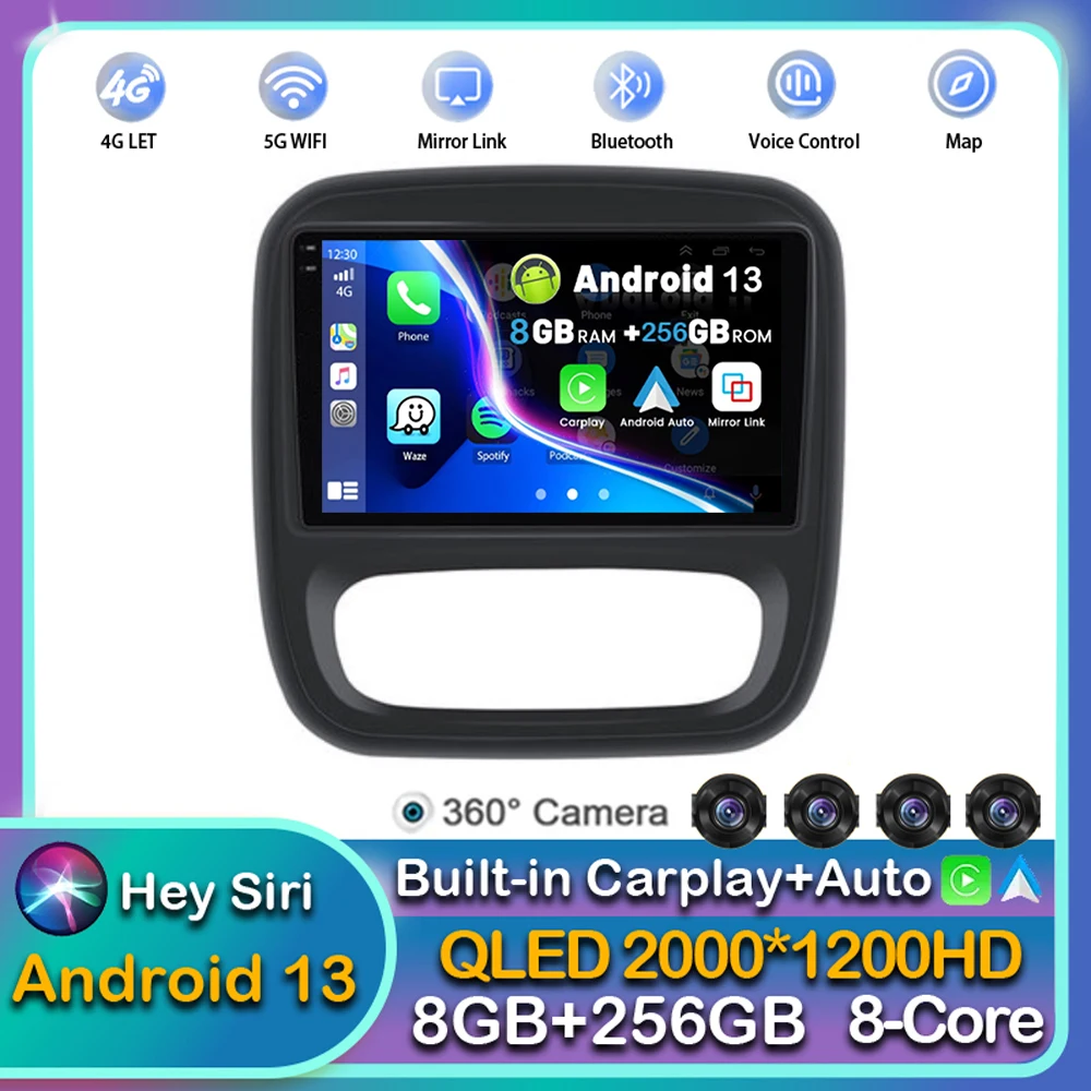 Android 13 Carplay Car Radio For Renault Traffic 3 2014 -2021 Opel Vivaro B 2014 - 2018 Multimedia Player GPS Stereo WIFI+4G DSP
Android 13 Carplay Car Radio For Renault Traffic 3 2014 -2021 Opel Vivaro B 2014 - 2018 Multimedia Player GPS Stereo WIFI+4G DSP