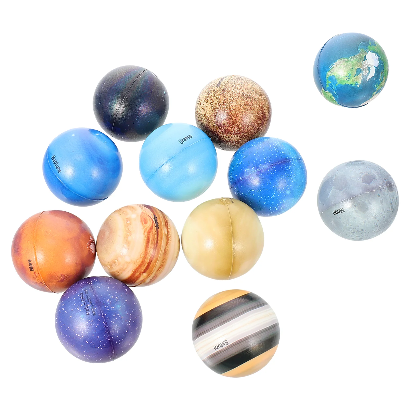 12 Pcs Planetary Ball Learning Toy Educational Toys Bounce Balls Kids Plaything Solid Decompression Relief
12 Pcs Planetary Ball Learning Toy Educational Toys Bounce Balls Kids Plaything Solid Decompression Relief