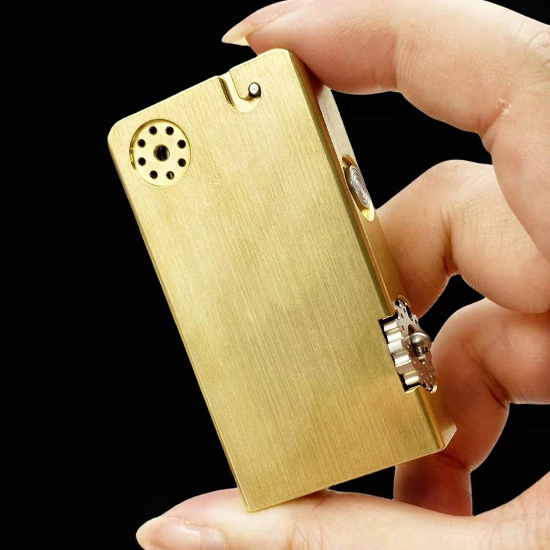 3 Ignition Methods Novel Gasoline Cigarette Lighter Rare Brass Semi-Automatic Catapult Kerosene Lighter Collect Creativity
3 Ignition Methods Novel Gasoline Cigarette Lighter Rare Brass Semi-Automatic Catapult Kerosene Lighter Collect Creativity