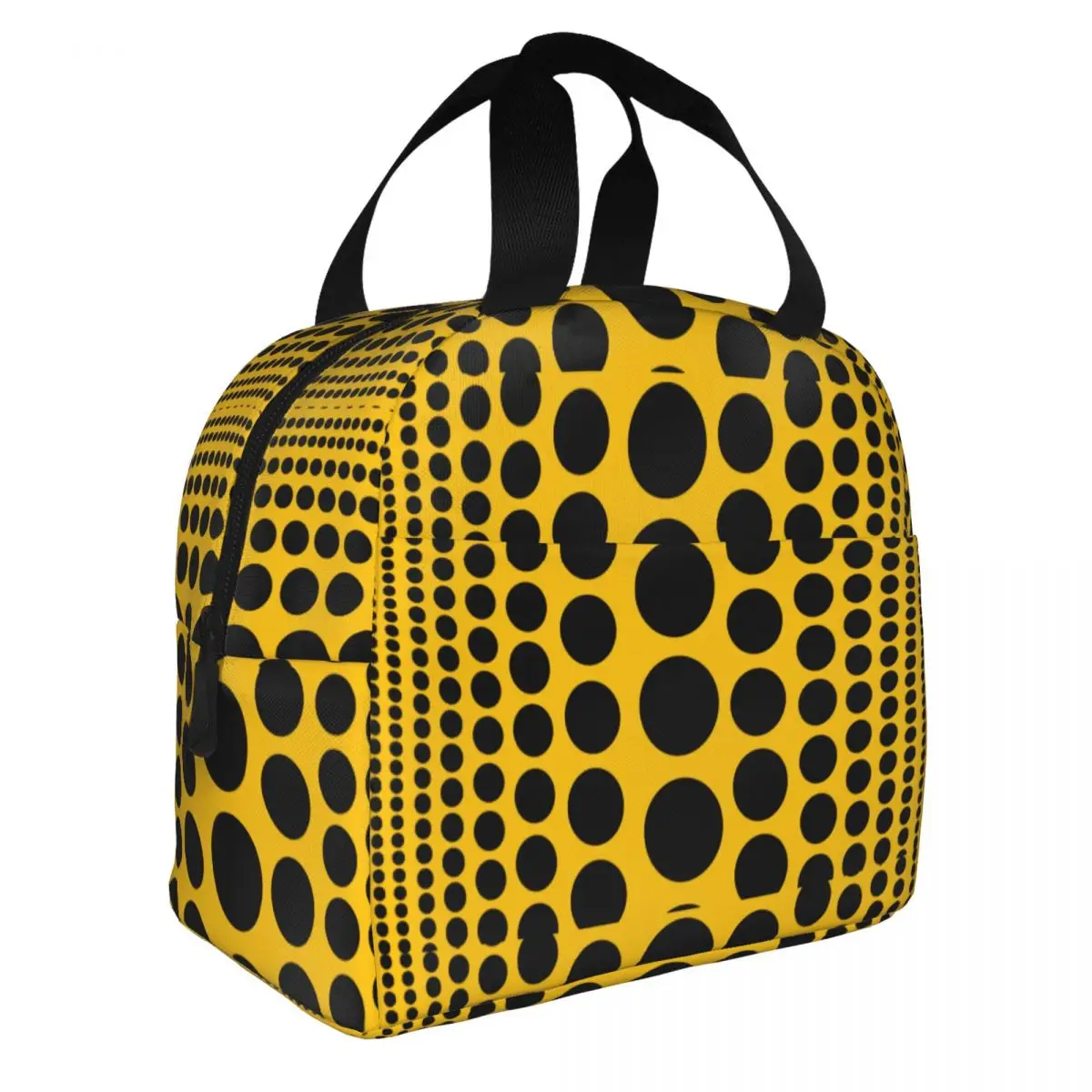 

Infinity Polka Dots Insulated Lunch Bag Large Yayoi Kusama Reusable Cooler Bag Tote Lunch Box College Outdoor Bento Pouch