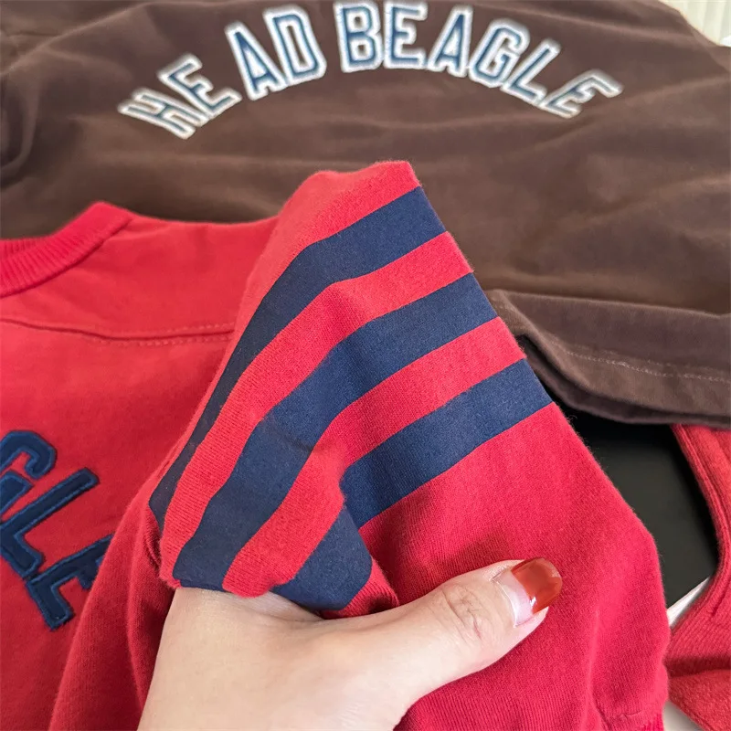 2025 Autumn New Children Long Sleeve T Shirts Boys Girls Letter Embroidery Cotton Tops Kids Casual Sweatshirt Bottoming Shirt 40 S96dd0fc5f9d8415e9fea3467c66e8e0dl