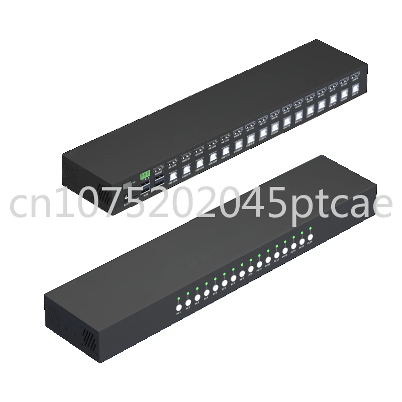 Switch 16 Port v2.0 HDMI KVM Switch Supports Hotkeys Swapping 4K 3D16 in 1 Out 16 PCs Sharing with One Set of Keyboard Mous
Switch 16 Port v2.0 HDMI KVM Switch Supports Hotkeys Swapping 4K 3D16 in 1 Out 16 PCs Sharing with One Set of Keyboard Mous