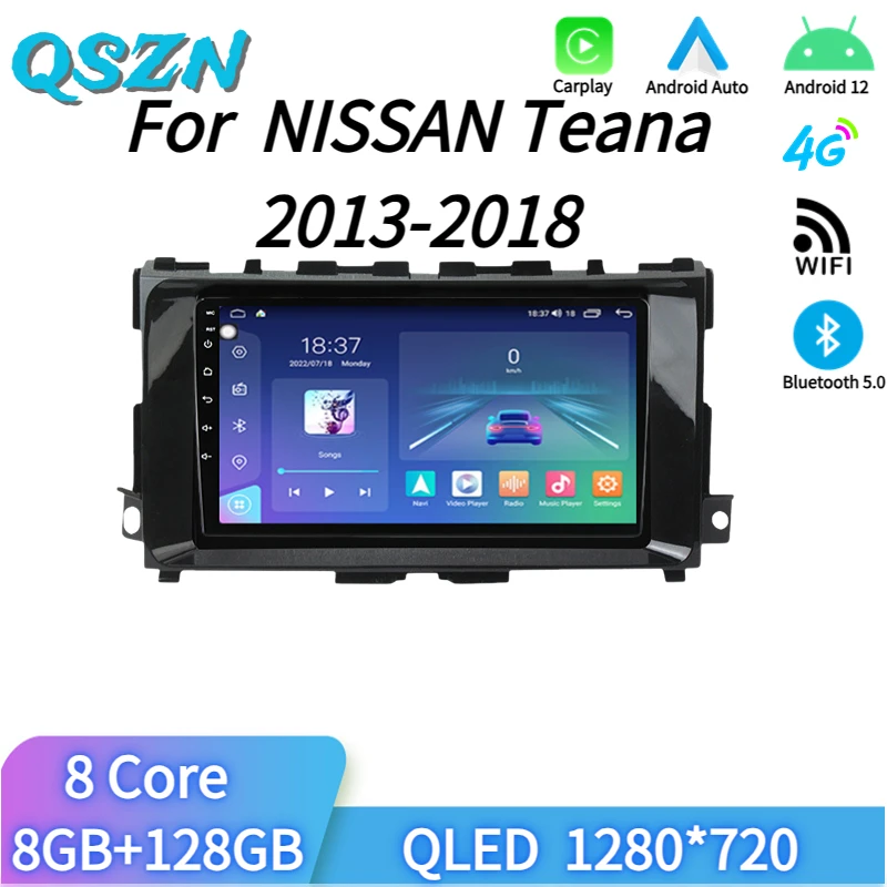 Головное устройство мультимедийный 9 дюймов, 2 DIN, для NISSAN Teana 2013-2018 г., Автомобильное видео с Bluetooth, Android, навигация Carplay, GPS
Головное устройство мультимедийный 9 дюймов, 2 DIN, для NISSAN Teana 2013-2018 г., Автомобильное видео с Bluetooth, Android, навигация Carplay, GPS