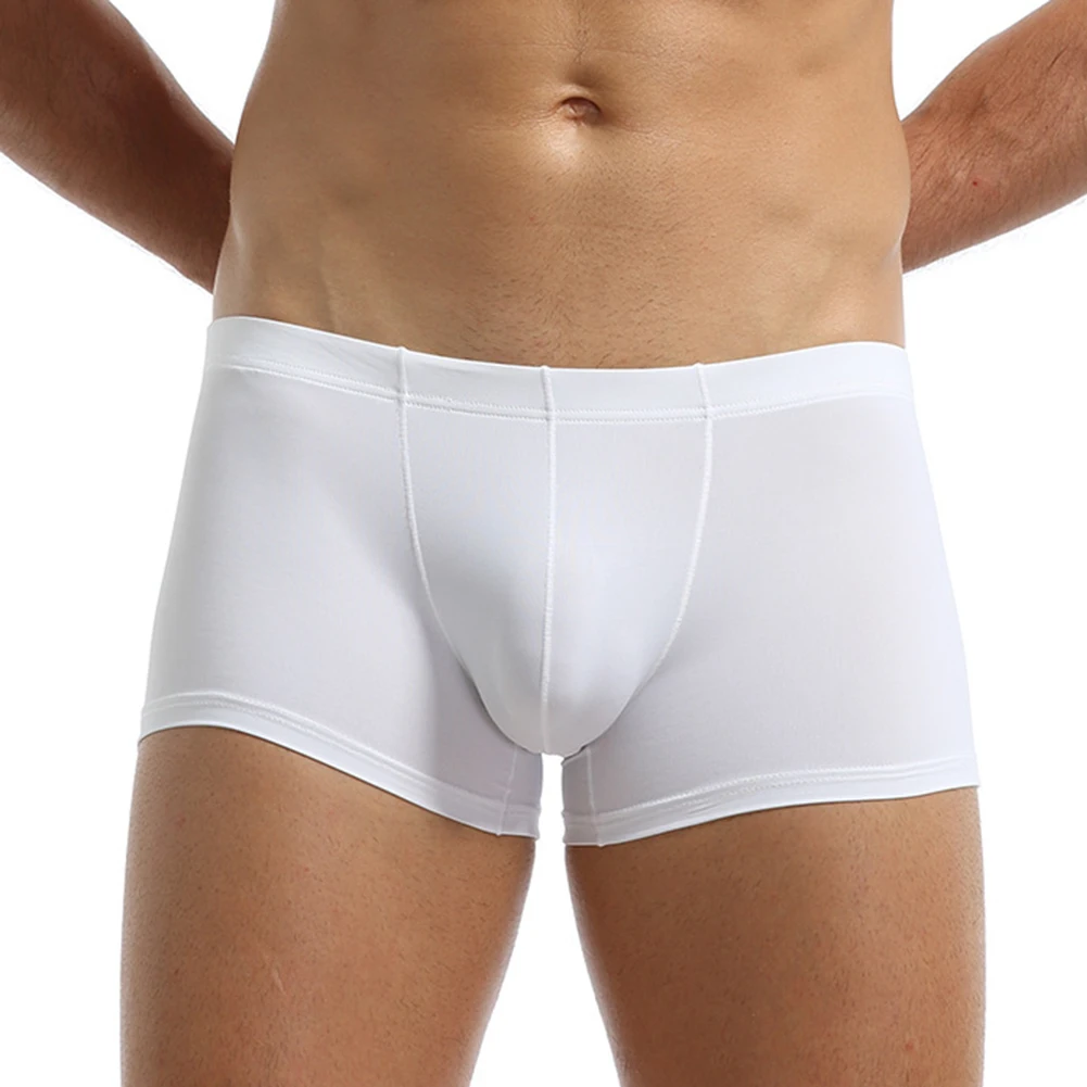 Hot Mens Boxer Briefs Soft Ice Silk Flat Boxers Elastic Comfort Flex Waist Solid Color Swim Shorts U Convex Pouch Underwear
Hot Mens Boxer Briefs Soft Ice Silk Flat Boxers Elastic Comfort Flex Waist Solid Color Swim Shorts U Convex Pouch Underwear