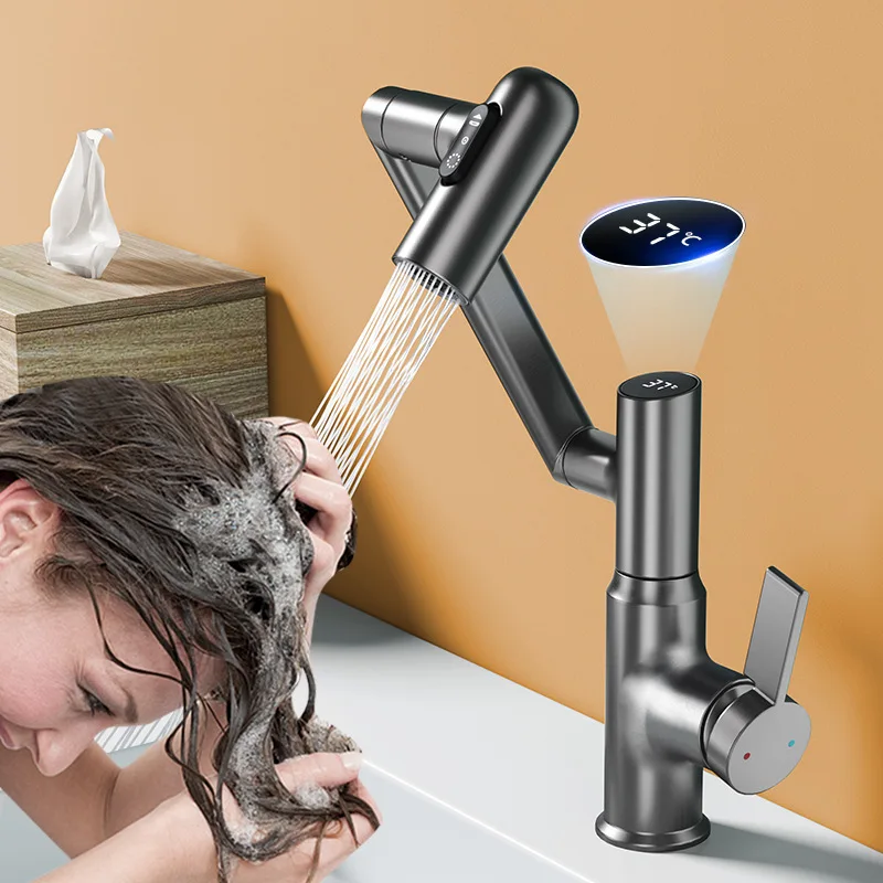 Bathroom Wash Basin Wash Basin Rotating Multifunctional Digital Display Pull Faucet
Bathroom Wash Basin Wash Basin Rotating Multifunctional Digital Display Pull Faucet