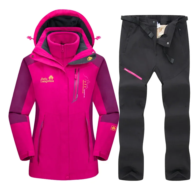 3 In 1Ski Suit Women Winter Warm Fleece Ski Jackets and Pants Windproof Waterproof Famale Coat Outdoor Snowboard Cycling Camping
3 In 1Ski Suit Women Winter Warm Fleece Ski Jackets and Pants Windproof Waterproof Famale Coat Outdoor Snowboard Cycling Camping
