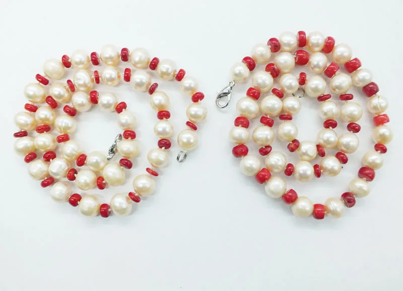 Perfect ! 2PCS 10MM Natural Pink Freshwater Pearl, Red Coral, Classic Ladies Necklace 19"
Perfect ! 2PCS 10MM Natural Pink Freshwater Pearl, Red Coral, Classic Ladies Necklace 19"