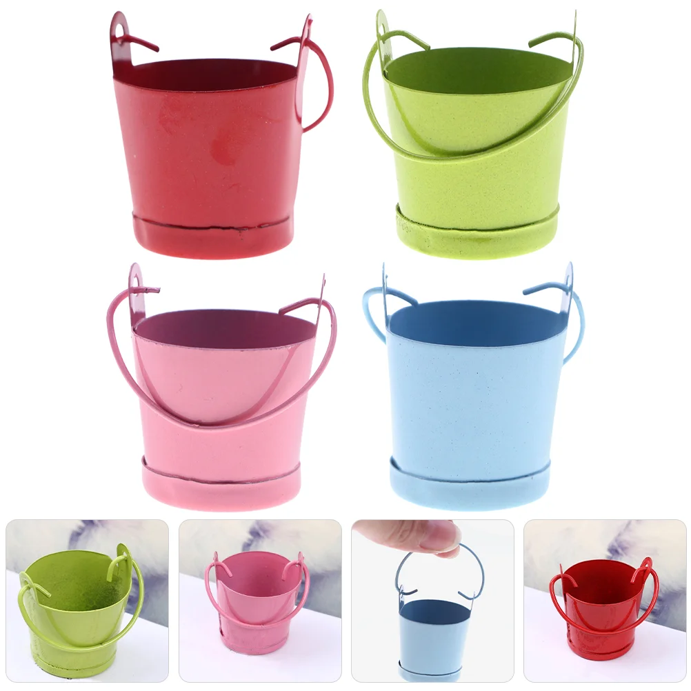4pcs House Miniature Metal Buckets with Handle Miniature Pail Tiny Tinplate Pails
4pcs House Miniature Metal Buckets with Handle Miniature Pail Tiny Tinplate Pails