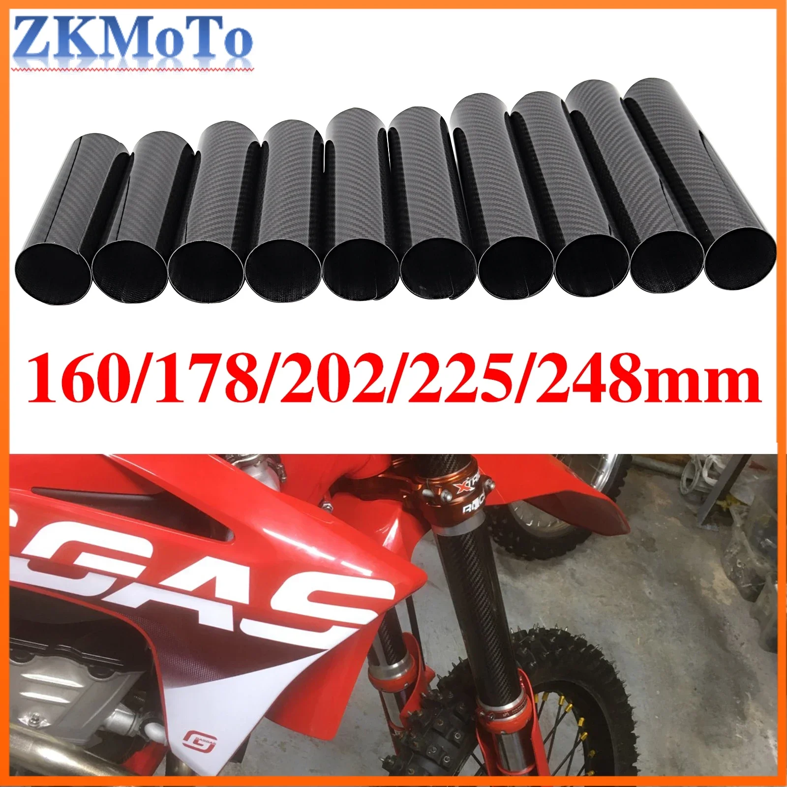 Motorcycle 160-248MM Carbon Fiber Adjustable Front Fork Shock Guard Protector for YAMAHA KTM HONDA on/Off Road Pit Dirt Bike
Motorcycle 160-248MM Carbon Fiber Adjustable Front Fork Shock Guard Protector for YAMAHA KTM HONDA on/Off Road Pit Dirt Bike