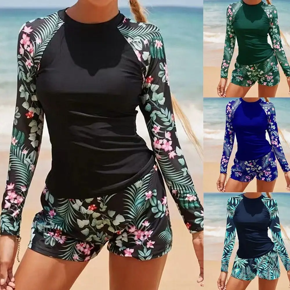 New Long Sleeved Digital Printed Conservative Women's Split bikini set swimwear women two-piece separates
New Long Sleeved Digital Printed Conservative Women's Split bikini set swimwear women two-piece separates