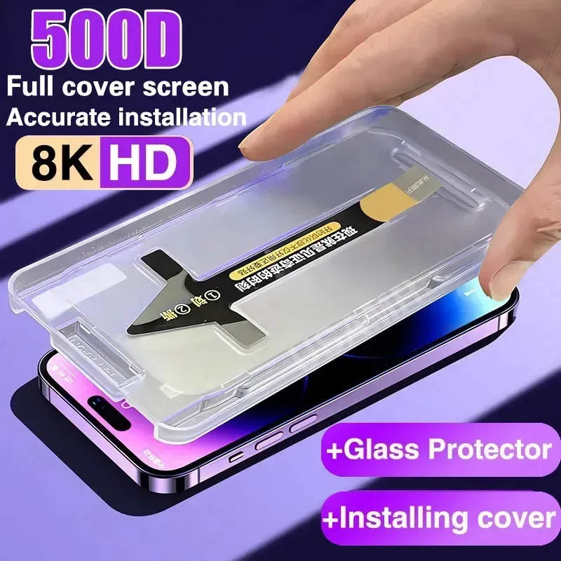Закаленное стекло 500D 8K для iPhone 15 14 13 12 11 Pro Max XS X XR, Защитная пленка для экрана 14 Plus 15 с монтажной крышкой для выравнивания
Закаленное стекло 500D 8K для iPhone 15 14 13 12 11 Pro Max XS X XR, Защитная пленка для экрана 14 Plus 15 с монтажной крышкой для выравнивания