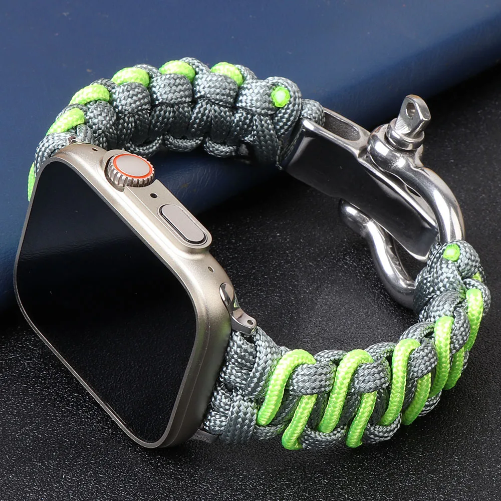 Ремешок для снаряжения для Apple Watch Band 8 7 SE 6 5, регулируемый нейлоновый браслет для iWatch Series Ultra 49 мм 44 мм 42 мм 45 мм 41 мм
Ремешок для снаряжения для Apple Watch Band 8 7 SE 6 5, регулируемый нейлоновый браслет для iWatch Series Ultra 49 мм 44 мм 42 мм 45 мм 41 мм