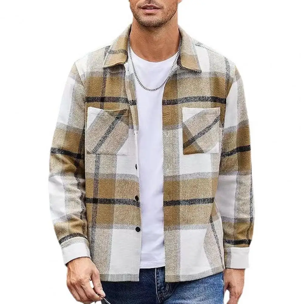 Men Vintage Shirt Jacket Stylish Men's Plaid Print Shirt Coat with Lapel Pockets for Autumn Winter Outwear Casual Button Down
Men Vintage Shirt Jacket Stylish Men's Plaid Print Shirt Coat with Lapel Pockets for Autumn Winter Outwear Casual Button Down