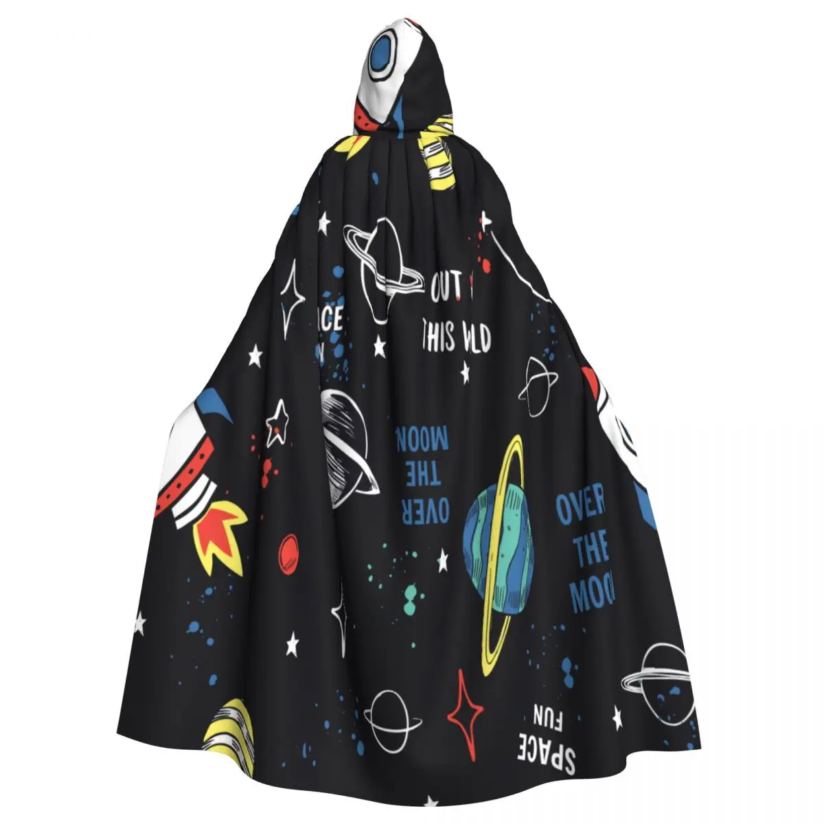 Unisex Witch Party Reversible Hooded Adult Vampires Cape Cloak Space Planets Rockets
Unisex Witch Party Reversible Hooded Adult Vampires Cape Cloak Space Planets Rockets