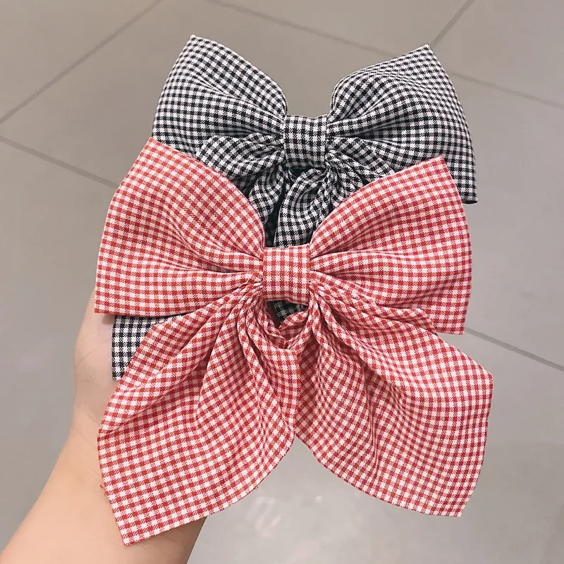 

2022 New Polka Dot Print Barrettes Long Ribbon Hair Clip Bow Knotted Chiffon Hairpin for Women Girls Headwear Hair Accessories