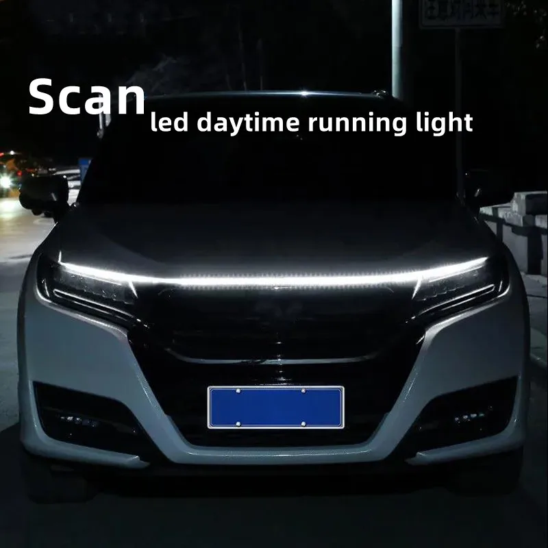Car Hood Daytime Running Light Strip Waterproof Flexible LED Auto Decorative Atmosphere Lamp Ambient Backlight 12V Universal 
Car Hood Daytime Running Light Strip Waterproof Flexible LED Auto Decorative Atmosphere Lamp Ambient Backlight 12V Universal