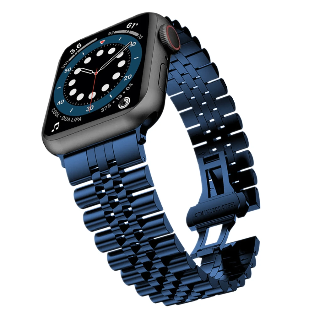 Wristband For Apple Watch 7 6 Stainless Steel Bracelet 38mm 40mm 42mm 44mm Top Business Metal Link Strap iWatch 5/4/3/2/SE Band
Wristband For Apple Watch 7 6 Stainless Steel Bracelet 38mm 40mm 42mm 44mm Top Business Metal Link Strap iWatch 5/4/3/2/SE Band