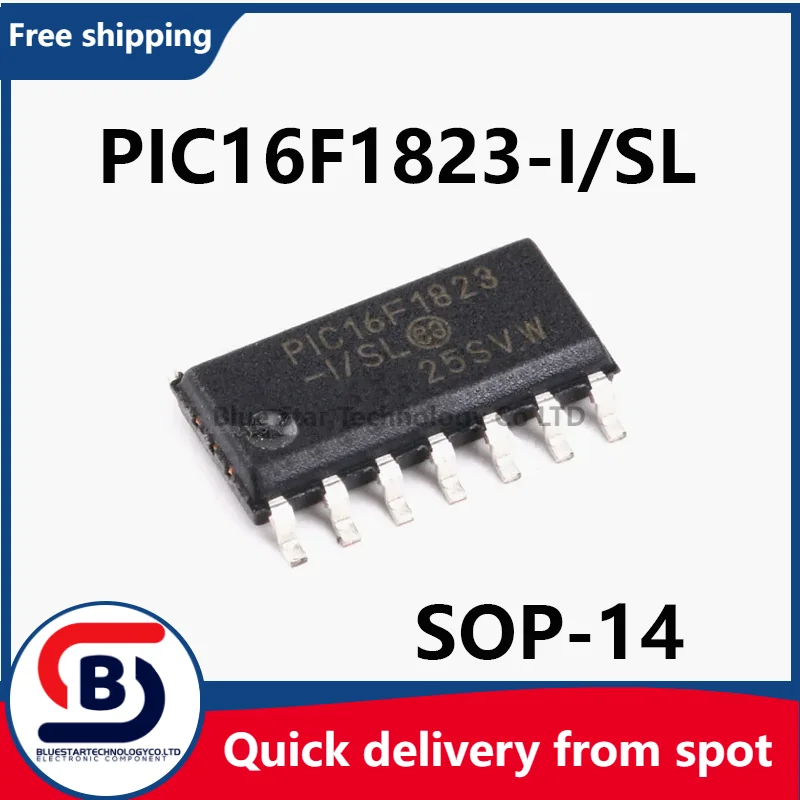 

Free Shipping 10-50pcs/lots PIC16F1823-I/SL PIC16F1823 16F1823 SOP14 Quick delivery from spot