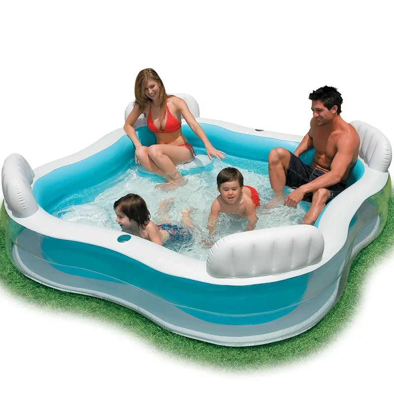 Inflatable Swimming Pool backrest with seat family swimming pool inflatable pool square Summer baby swimming pool
Inflatable Swimming Pool backrest with seat family swimming pool inflatable pool square Summer baby swimming pool