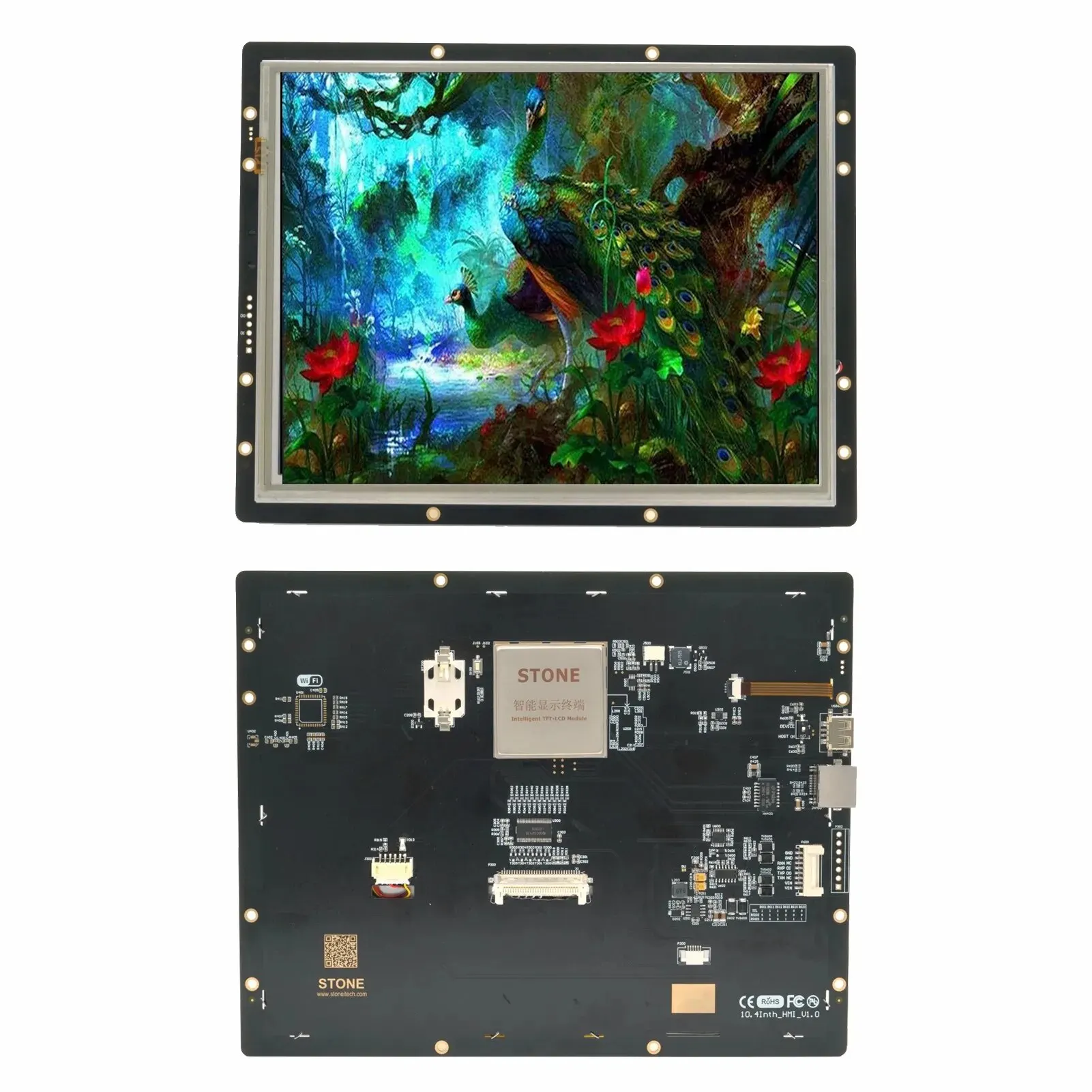 Модуль Stone 10,4 TFT с портом UART, который может управляться любым микроконтроллером с помощью простой мощной командной настройки.
Модуль Stone 10,4 TFT с портом UART, который может управляться любым микроконтроллером с помощью простой мощной командной настройки.