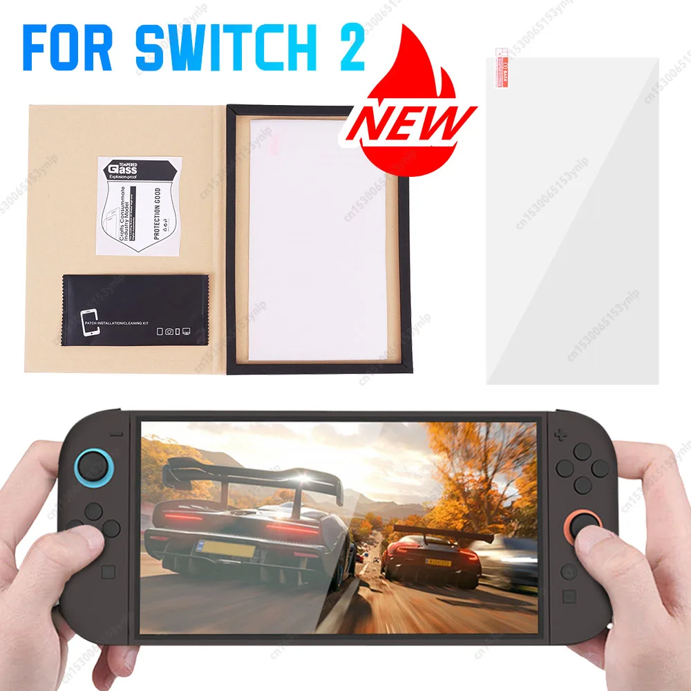 For Nintendo Switch 2 Screen Tempered Film 9H Hardness Tempered Glass Protective Film Ultra-Clear Game Console Accessorie:3 - 5 Days Free Delivery Only UKs For Nintendo Switch 2 Screen Tempered Film 9H Hardness Tempered Glass Protective Film Ultra-Clear Game Console Accessorie:3 - 5 Days Free Delivery Only UKs