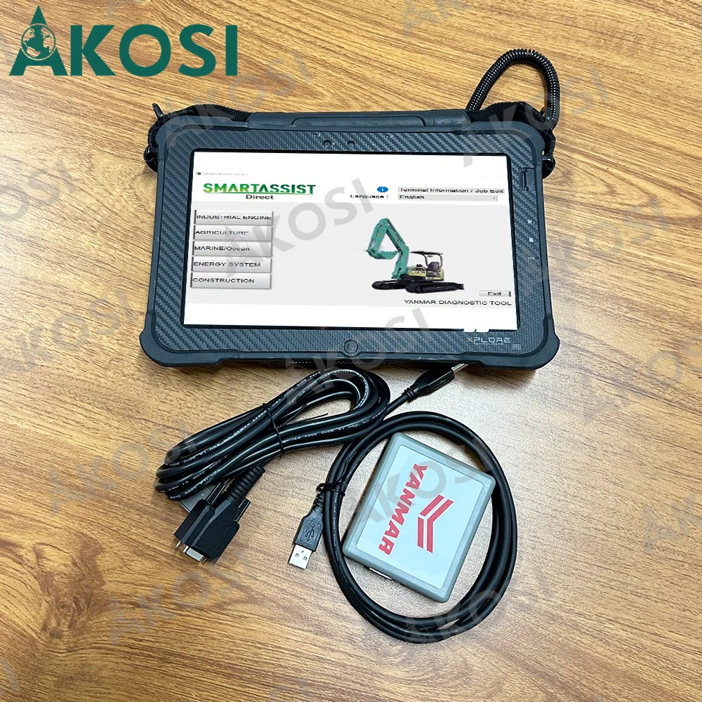

Akosi For YANMAR Diagnostic Service Tool（YEDST）For Yanmar Agriculture construction Tractor diagnostic tool+Xplore tablet