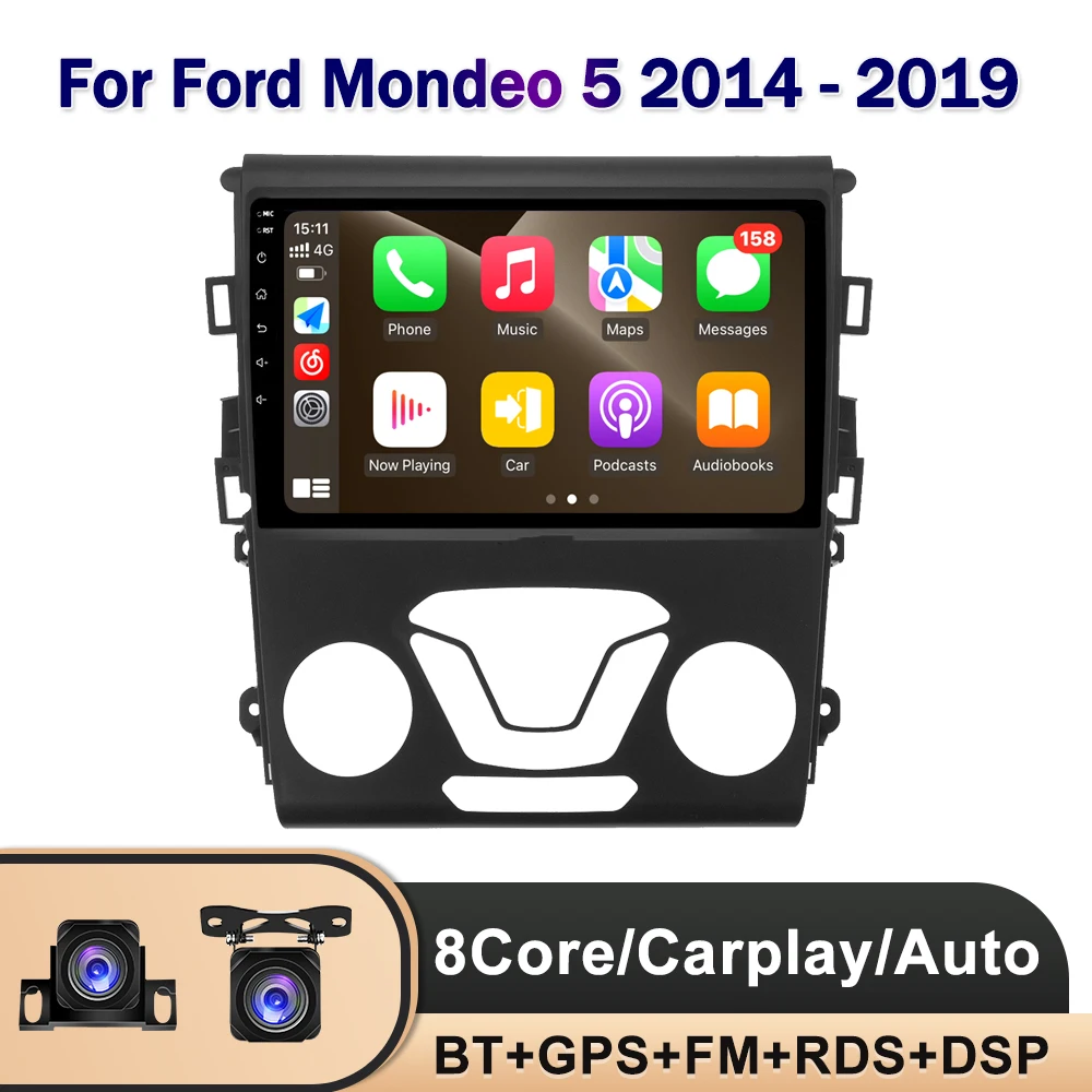 

Android 13 For Ford Mondeo 5 2014 - 2019 Car Radio Stereo Video No 2din AHD 4G LTE Autoradio Multimedia WIFI QLED ADAS DSP BT