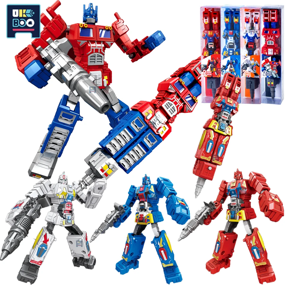 2IN1 Transformation Robot Toy Deformable Pen Rotary Joint Robot Deformation Action Figure Model Toys For Children
2IN1 Transformation Robot Toy Deformable Pen Rotary Joint Robot Deformation Action Figure Model Toys For Children