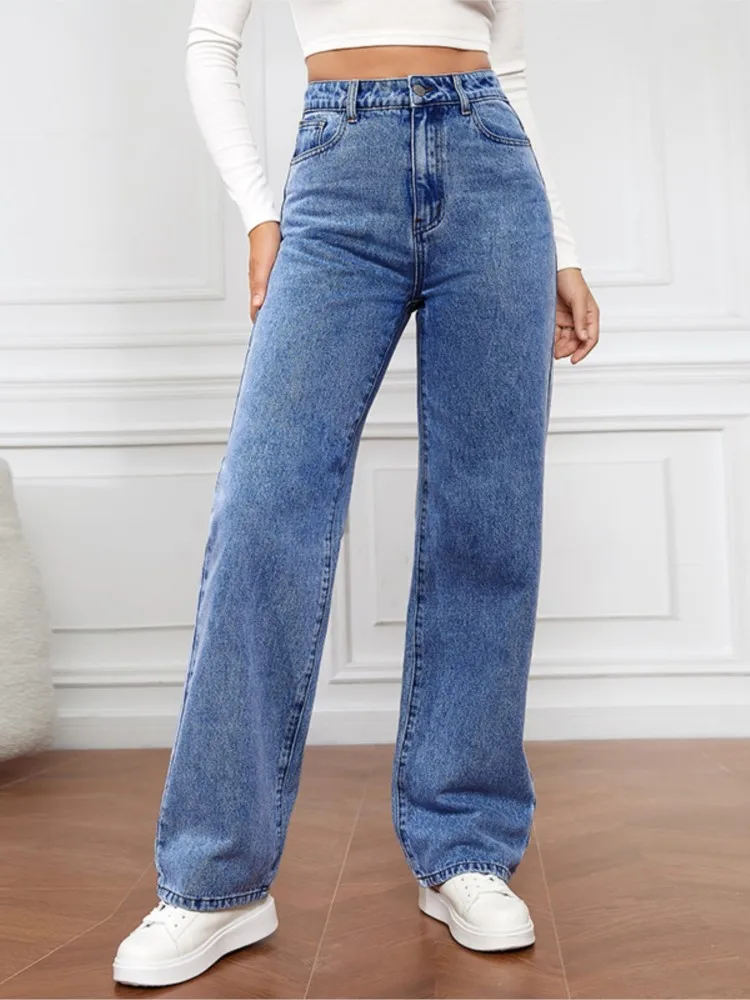 Fashion Jeans Woman Wide Pants Jeans High Waisted Y2k Clothing Jeans For Woman Stretch Straight-leg Jeans Pants Autumn Winter
Fashion Jeans Woman Wide Pants Jeans High Waisted Y2k Clothing Jeans For Woman Stretch Straight-leg Jeans Pants Autumn Winter