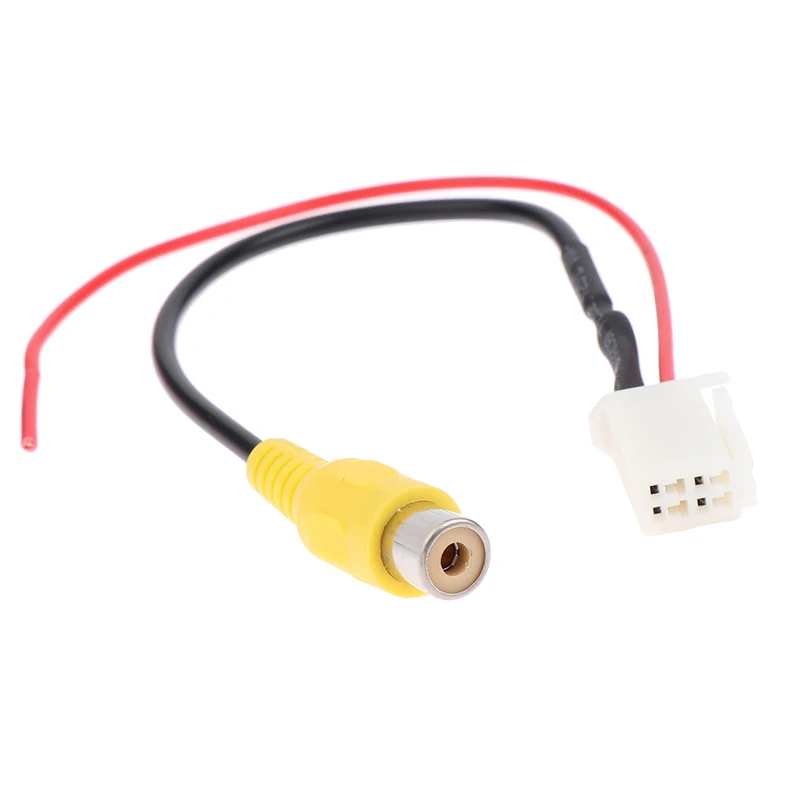 

Innovative And Practical 4 Pin For Car Male Connector Radio Cable Adapter Back Up Reverse Camera Input Plug