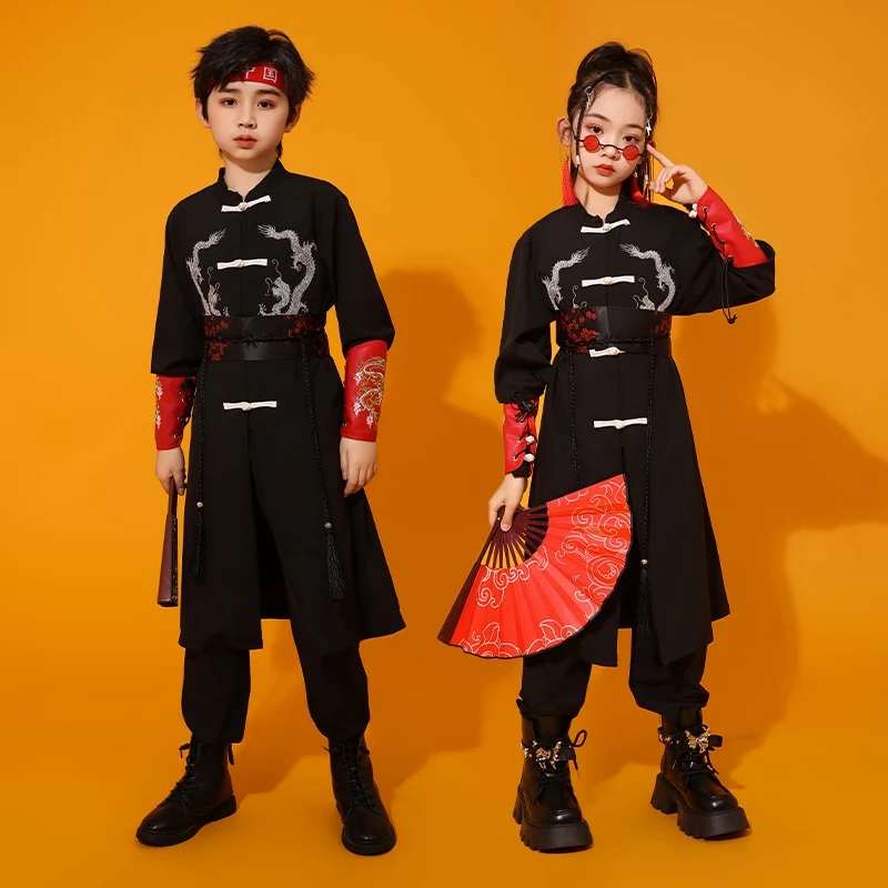 Новый черный Детский костюм для джазовых танцев, одежда в стиле K-POP и хип-хоп для девочек, костюм ханьфу в китайском стиле, одежда для выступлений на сцене VDL232
Новый черный Детский костюм для джазовых танцев, одежда в стиле K-POP и хип-хоп для девочек, костюм ханьфу в китайском стиле, одежда для выступлений на сцене VDL232