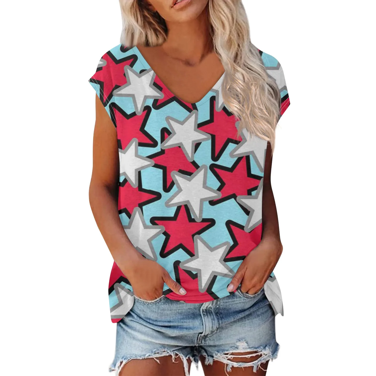 Top Women Elegant Fashion Printed Women Blouse Plus Size V-Neck Summer Short Sleeves Women Shirts & Blouses Poleras Mujer
Top Women Elegant Fashion Printed Women Blouse Plus Size V-Neck Summer Short Sleeves Women Shirts & Blouses Poleras Mujer