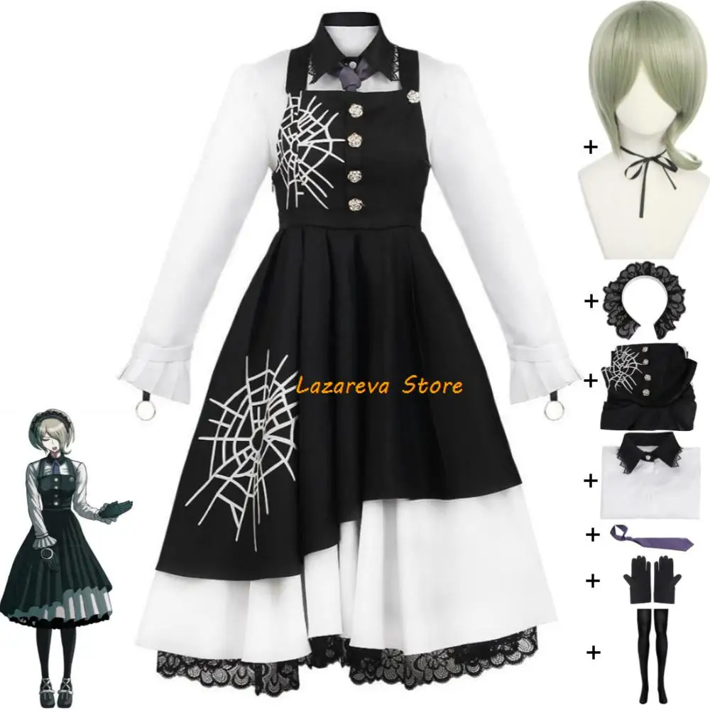 Game Tojo Kirumi Dangan Ronpa Danganronpa V3: Killing Harmony Cosplay Costume Wig Anime Gothic Lolita Maid Dress Halloween Suit
Game Tojo Kirumi Dangan Ronpa Danganronpa V3: Killing Harmony Cosplay Costume Wig Anime Gothic Lolita Maid Dress Halloween Suit