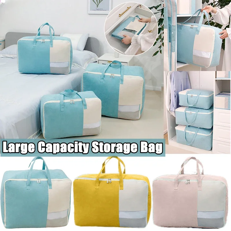 Foldable Quilt Storage Bag Home Clothes Quilt Pillow Blanket Storage Bag Travel Luggage Organizer Bag 1pc
Foldable Quilt Storage Bag Home Clothes Quilt Pillow Blanket Storage Bag Travel Luggage Organizer Bag 1pc