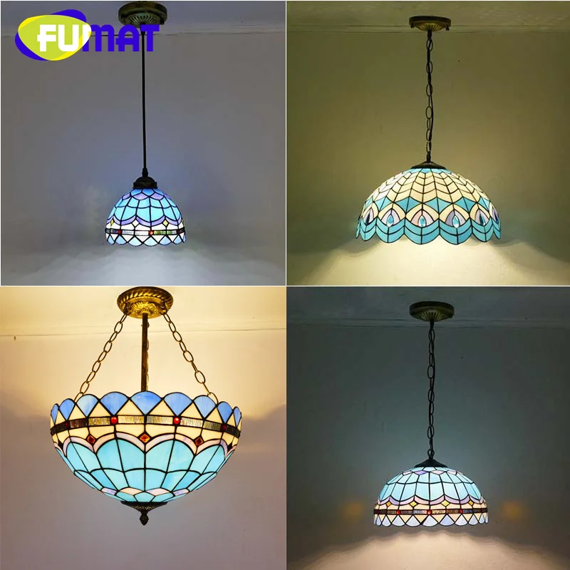 Витражное стекло FUMAT в стиле Тиффани, европейская синяя средиземноморская люстра, Подвесная лампа, столовая, спальня, коридор, фотодекор
Витражное стекло FUMAT в стиле Тиффани, европейская синяя средиземноморская люстра, Подвесная лампа, столовая, спальня, коридор, фотодекор