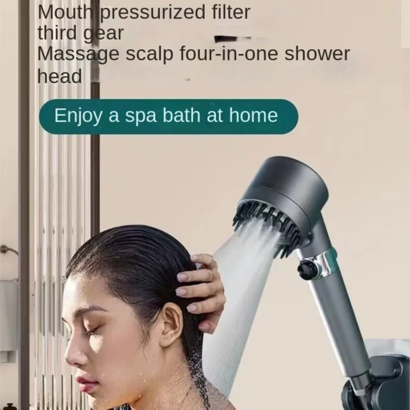 Multi-Function Handheld Filter Shower Head Massage Shower 3 Mode High Pressure Water-Saving Filter 4 In 1 Shower Head Bathroom
Multi-Function Handheld Filter Shower Head Massage Shower 3 Mode High Pressure Water-Saving Filter 4 In 1 Shower Head Bathroom