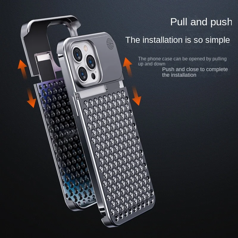 Aluminum Alloy Iphone 13 Pro Max Case Case For Iphone 14 Pro Iphone Case Hollow Heat Dissipation Anti-fall Suitable For Apple
Aluminum Alloy Iphone 13 Pro Max Case Case For Iphone 14 Pro Iphone Case Hollow Heat Dissipation Anti-fall Suitable For Apple