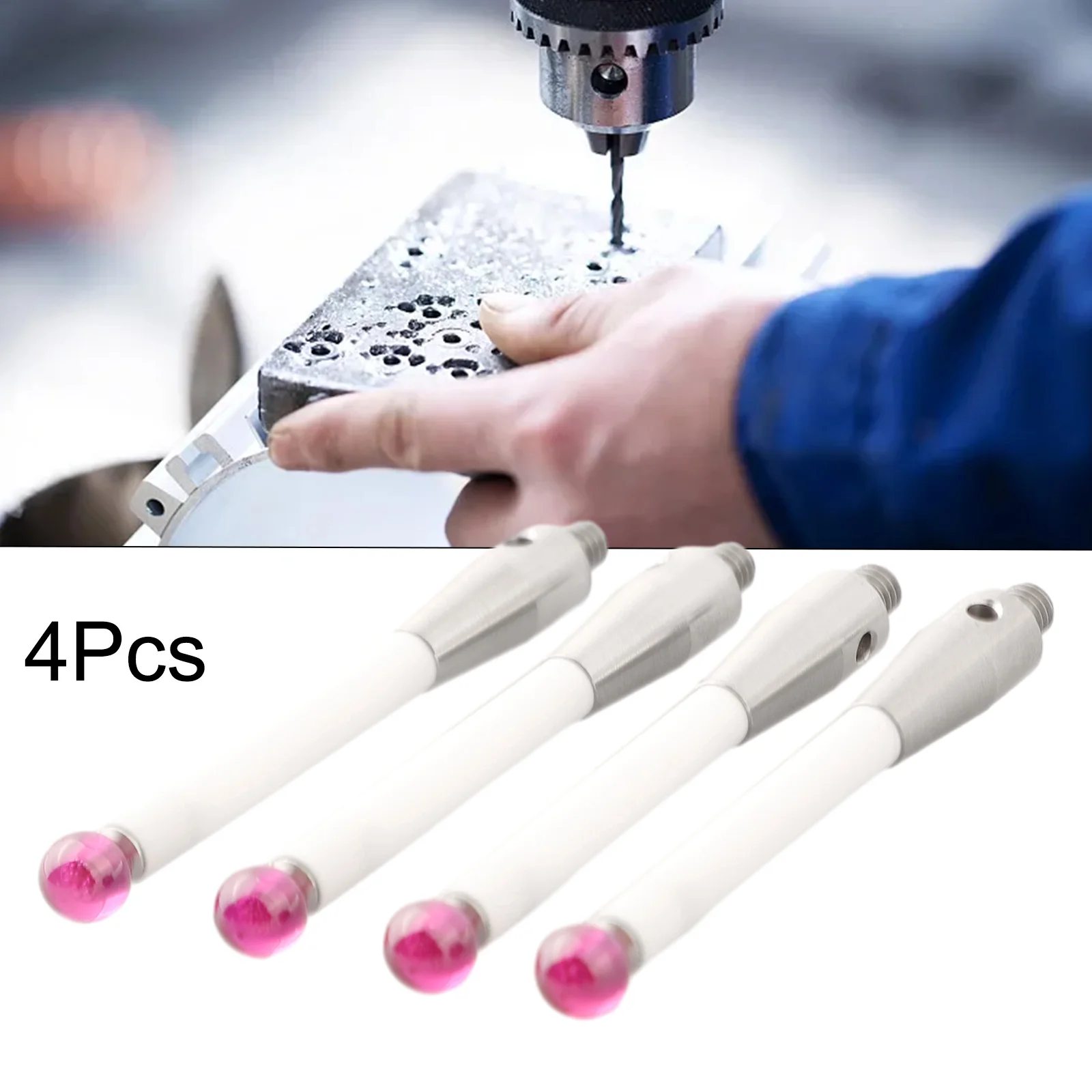 4pcs CMM Probe Stylus 6mm Ball Tip CMM Contact Probe Ceramic Shaft Probe Testing Accessories For Renishaw A-5000-3709
4pcs CMM Probe Stylus 6mm Ball Tip CMM Contact Probe Ceramic Shaft Probe Testing Accessories For Renishaw A-5000-3709