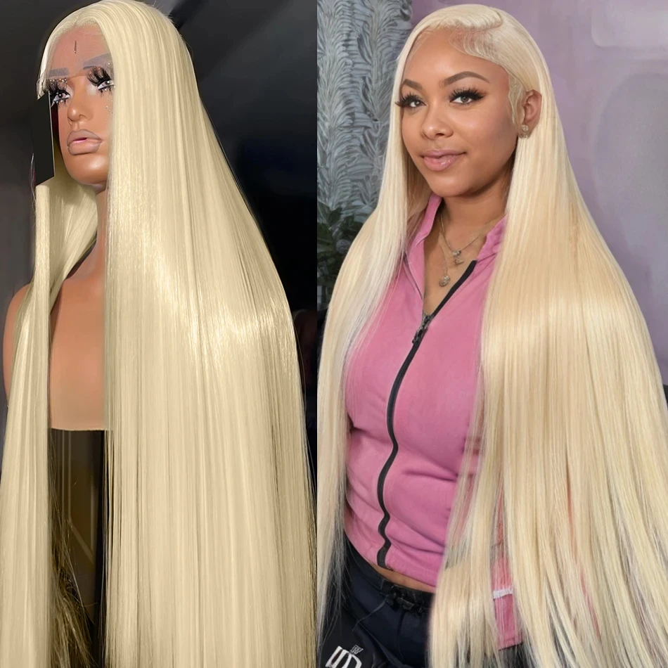 

HD Transparent 613 Blonde Straight 13x6 Lace Frontal Wig Brazilian Colored Preplucked 13x4 Lace Front Wig Human Hair For Women