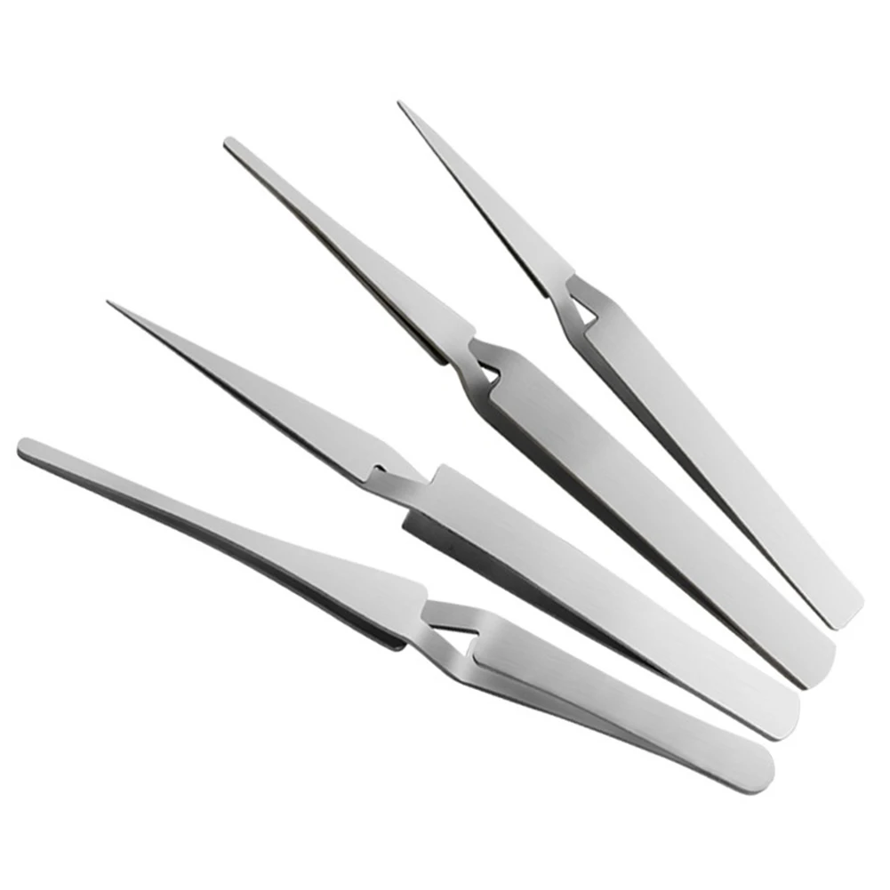 1pc Stainless Steel Precision Tweezers Anti-cross Reverse Fixed Self-Locking Tweezers For Computer Camera Phone Maintenance
1pc Stainless Steel Precision Tweezers Anti-cross Reverse Fixed Self-Locking Tweezers For Computer Camera Phone Maintenance