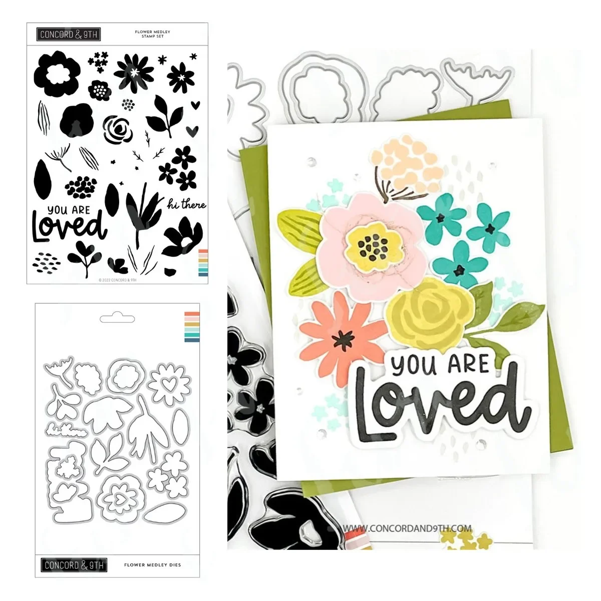 Flower Medley Cutting Dies and Clear Stamps Embossing Scrapbooking Papercutting Greeting Cards Knife Mold Decorative Crafts
Flower Medley Cutting Dies and Clear Stamps Embossing Scrapbooking Papercutting Greeting Cards Knife Mold Decorative Crafts