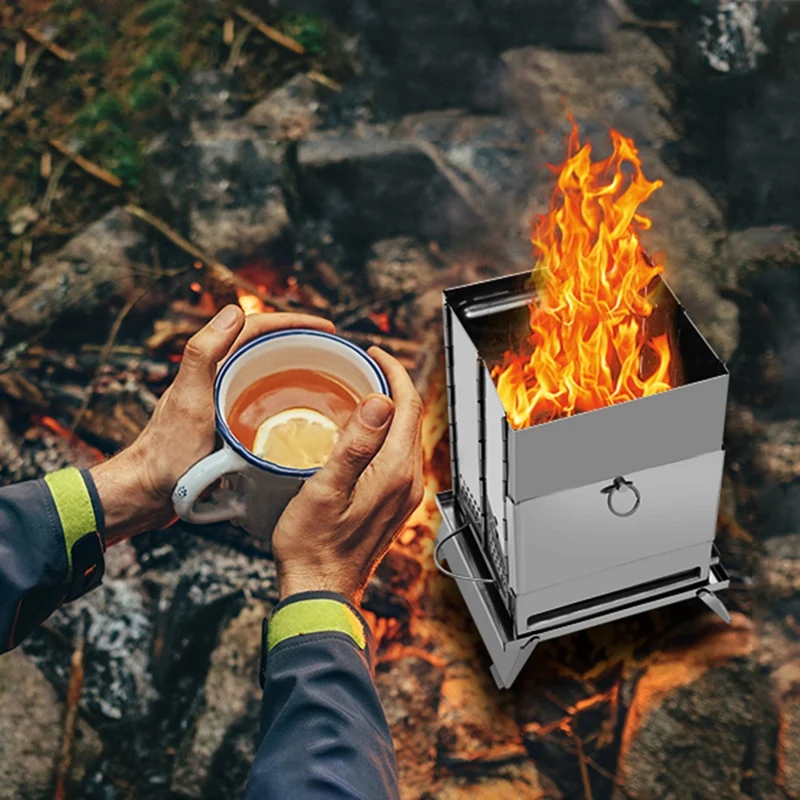 1 PCS New Camping Barbecue Oven, Camp Tent Stove With Grill Racks Silver Stainless Steel Portable Wood Burning Stove
1 PCS New Camping Barbecue Oven, Camp Tent Stove With Grill Racks Silver Stainless Steel Portable Wood Burning Stove