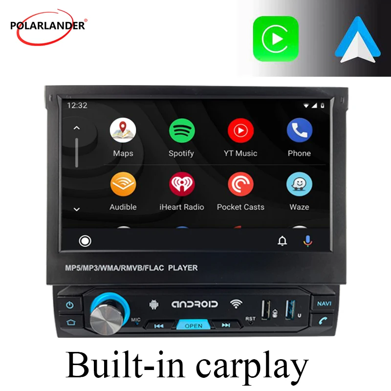 Car Radio 1 Din Android 7 Inch Android Auto Bluetooth 4.0 GPS Navigation Carplay WIFI FM 3 USB Electric Retractable Touch Screen
Car Radio 1 Din Android 7 Inch Android Auto Bluetooth 4.0 GPS Navigation Carplay WIFI FM 3 USB Electric Retractable Touch Screen