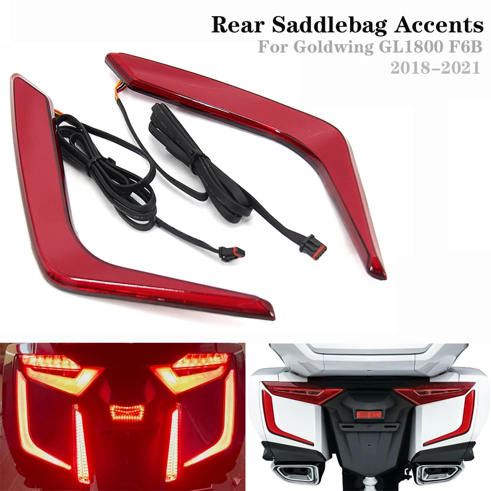 

LED Rear Saddlebag Accents Lights Motorcycle For Honda Goldwing GL 1800 F6B Gold Wing GL1800 2018- Decorative Turn Signal 2021